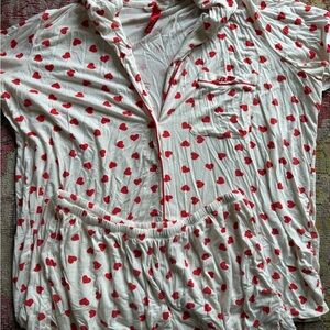 Skims Heart Print Pajama Set